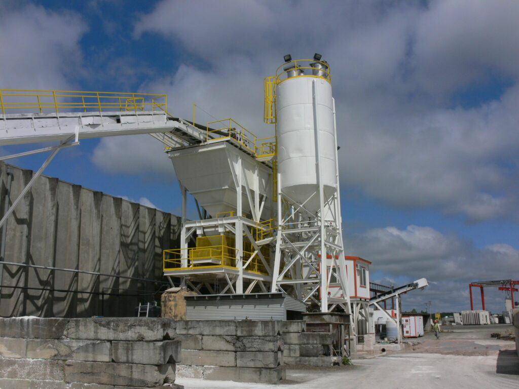 Automated weighing for ready-mix concrete plant