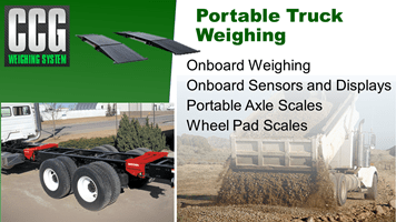 Portable truck weighing scales